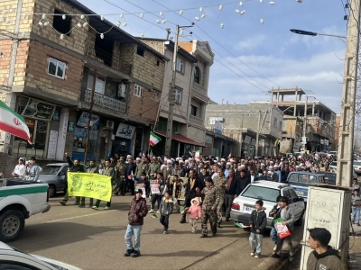 گزارش تصویری/ راهپیمایی 22 بهمن در بخش گلیداغ